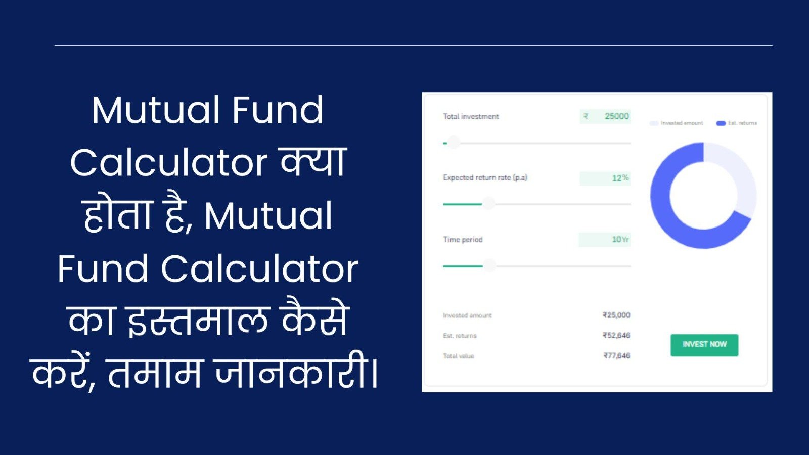 Mutual Fund Calculator क्या होता है, Mutual Fund Calculator का इस्तमाल कैसे करें, तमाम जानकारी।